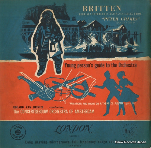 BEINUM, EDUARD VAN britten; four sea interludes "peter grims" LLA10036