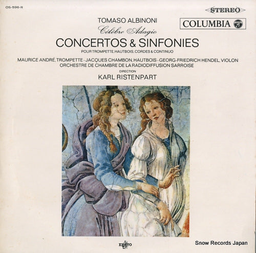 RISTENPART, KARL albinoni; concertos & sinfonies OS-596-R