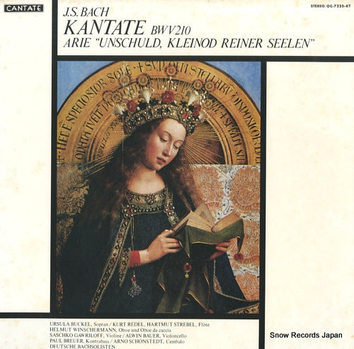 WINSCHERMANN, HELMUT bach; kantate bwv210 arie "unschuld, kleinod reiner seelen" OC-7225-KT