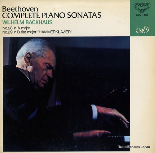 BACKHAUS, WILHELM beethoven; complete piano sonatas SLC1889
