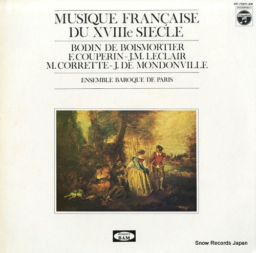 ENSEMBLE BAROQUE DE PARIS musique francaise du xviiie siecle OP-7089-AM