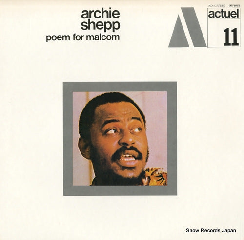 SHEPP, ARCHIE poem for malcom YX-2033