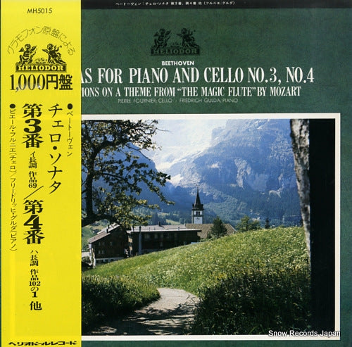 FOURNIER, PIERRE beethoven; sonatas for piano and cello no.3 & 4 MH5015