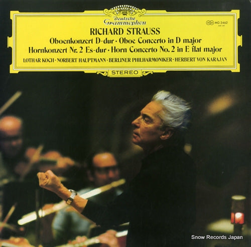 KARAJAN, HERBERT VON r.strauss; konzert fur oboe und kleines orchester d-dur MG2462