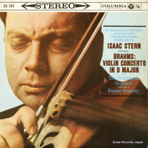 STERN, ISAAC brahms; violin concerto in d major OS-105