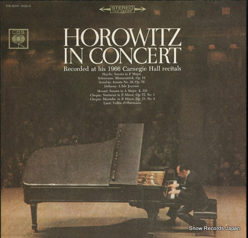 HOROWITZ, VLADIMIR in concert OS-899-C
