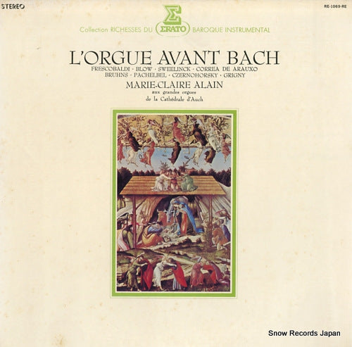 ALAIN, MARIE-CLAIRE l'orgue avant bach RE-1069-RE