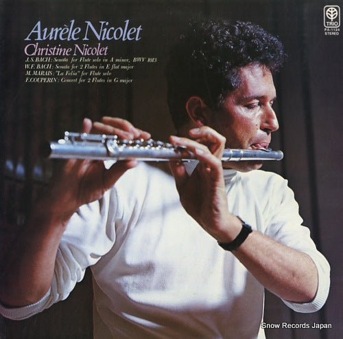 NICOLET, AURELE bach; sonata for flute solo a minor PA-1124