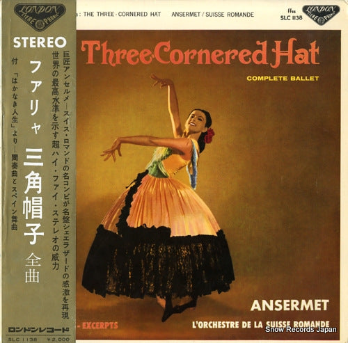 ANSERMET, ERNEST falla; "the three cornered hat" complete ballet SLC1138