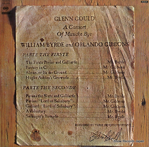 GOULD, GLENN a consort of musicke bye william byrde and orlando gibbons 25AC2011