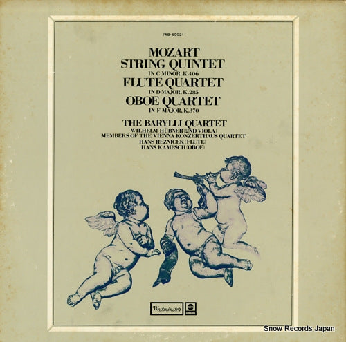 BARYLLI QUARTET, THE mozart; string quintet in c minor, k.406 IWB-60021