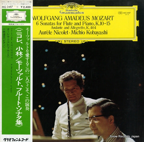NICOLET, AURELE mozart; 6 sonatas for fruit and piano, k.10-15 MG2487