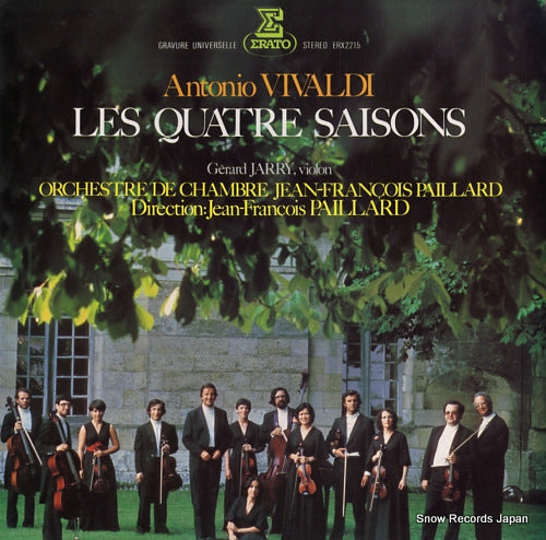 PAILLARD, JEAN-FRANCOIS vivaldi; les quatre saisons ERX-2215