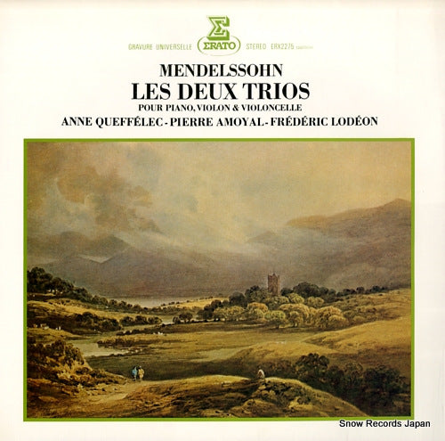 QUEFFELEC, ANNE mendelssohn; les deux trios pour piano, violon & violoncelle ERX-2275