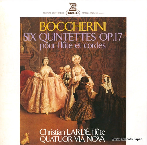 QUATUOR VIA NOVA boccherini; six quintettes op.17 pour flute et cordes ERX2435