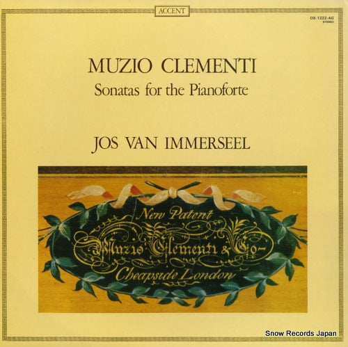 IMMERSEEL, JOS VAN muzio clementi; sonatas for the pianoforte OX-1222-AG