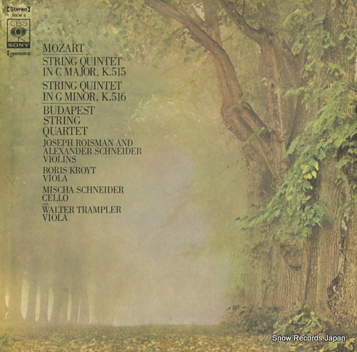BUDAPEST STRING QUARTET, THE mozart; string quintet k.515 & k.516 SOCM6