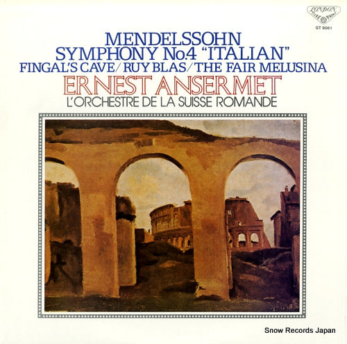 ANSERMET, ERNEST mendelssohn; symphony no.4 "italian" GT9061