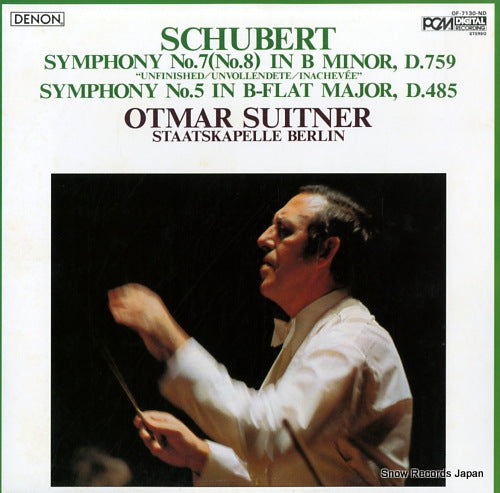 SUITNER, OTMAR schubert; symphony no.7 (no.8) "unfinished" OF-7130-ND