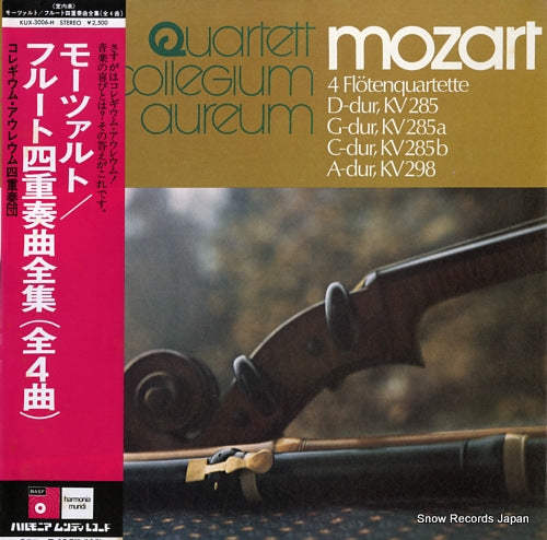 QUARTETT COLLEGIUM AUREUM mozart; 4 flotenquartette KUX-3006-H