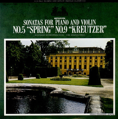 SCHNEIDERHAN, WOLFGANG beethoven; sonatas for piano and violin no.5 "spring", no.9 "kreutzer" MH5014