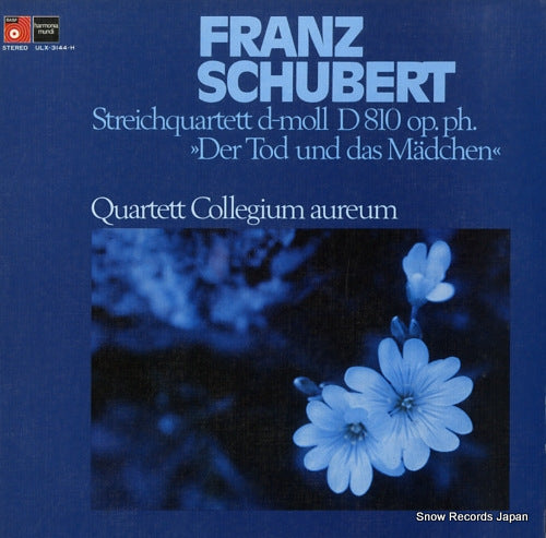 QUARTETT COLLEGIUM AUREUM schubert; der tod und das madchen ULX-3144-H