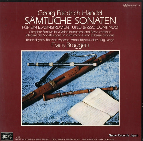 BRUGGEN, FRANS handel; samtliche sonaten MLG9107/9