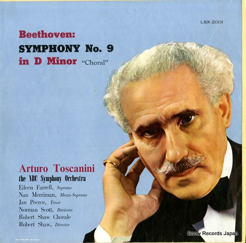 TOSCANINI, ARTURO beethoven; symphony no.9, "choral" LSX-2001