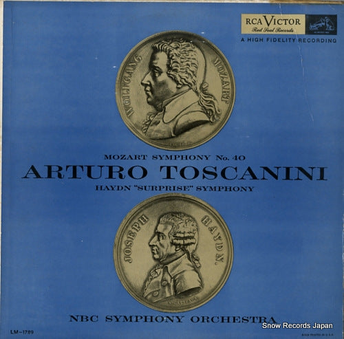 TOSCANINI, ARTURO mozart; symphony no.40 LM1789