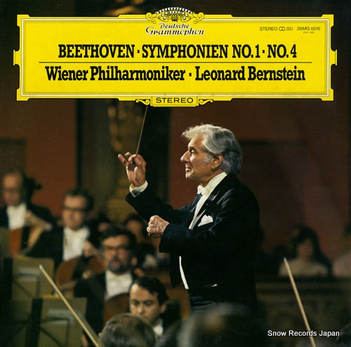 BERNSTEIN, LEONARD beethoven; symphony no.1 & 4 28MG0016