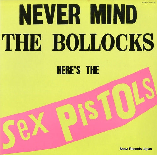 SEX PISTOLS never mind the bollocks 25VB-1068