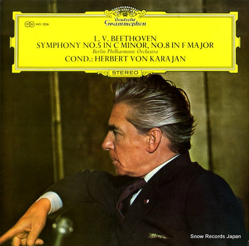 KARAJAN, HERBERT VON beethoven; symphony no.5 / no.8 MG2206