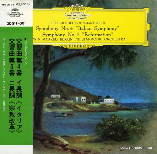 MAAZEL, LORIN mendelssohn; symphony no.4 "italian symphony" MG2175