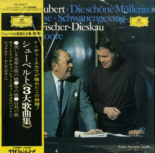 FISCHER-DIESKAU, DIETRICH / GERALD MOORE schubert; lieder volume 3 MG9646/9