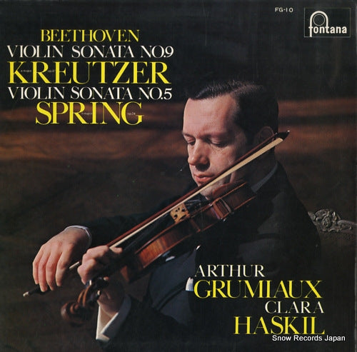 GRUMIAUX, ARTHUR beethoven; violin sonata no.9 in a major "kreutzer" FG-10