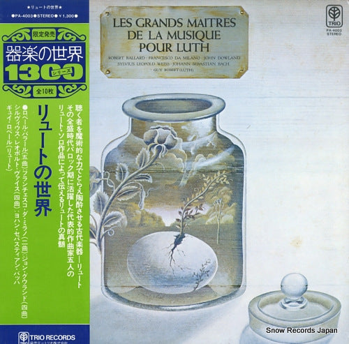 ROBERT, GUY les grands maitres de la musique pour luth PA-4003