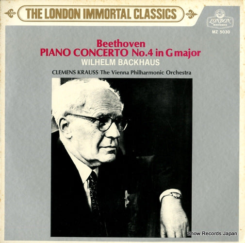 BACKHAUS, WILHELM beethoven; piano concerto no.4 in g major MZ5030