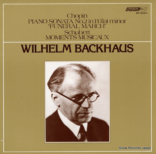 BACKHAUS, WILHELM chopin; piano sonata no.2 "funeral march" MX9038M