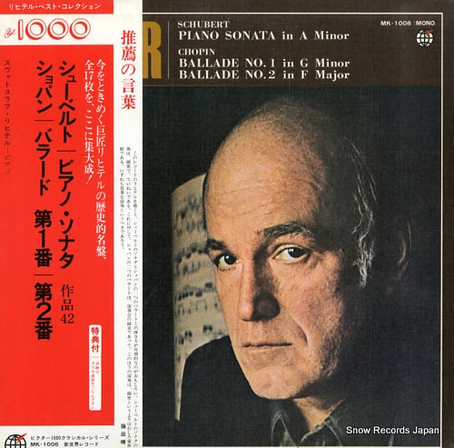 RICHTER, SVIATOSLAV schubert; piano sonata in a minor MK-1006
