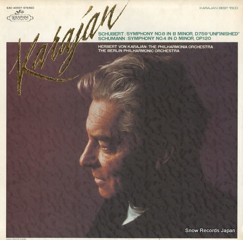 KARAJAN, HERBERT VON schubert; symphony no.8 "unfinished" EAC-40007
