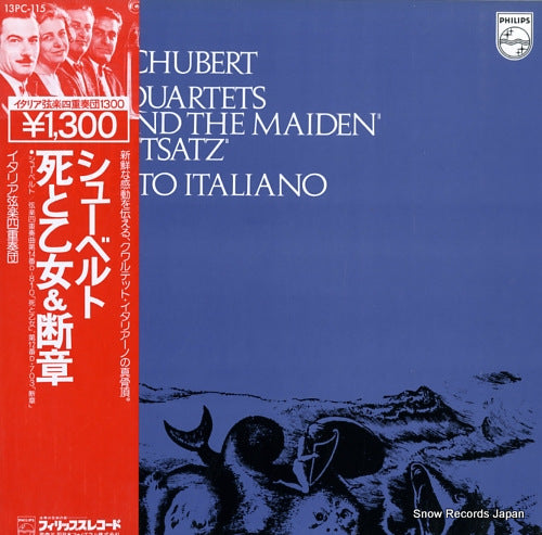 QUARTETTO ITALIANO schubert; string quartets "death and the maiden" 13PC-115