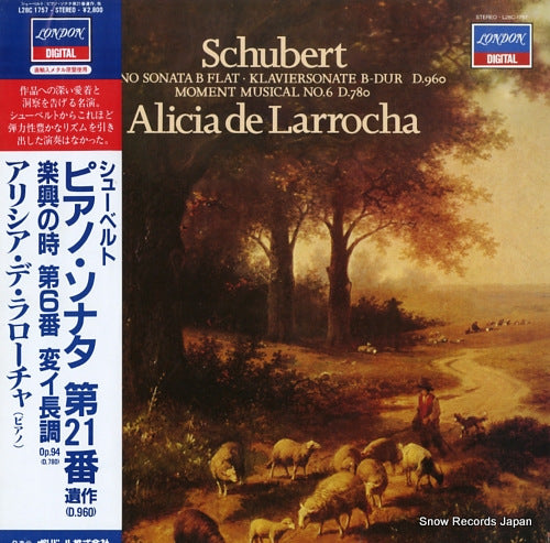 DE LARROCHA, ALICIA schubert; piano sonata no.21 b flat major L28C-1757