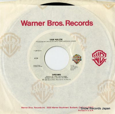 VAN HALEN dreams 7-28702