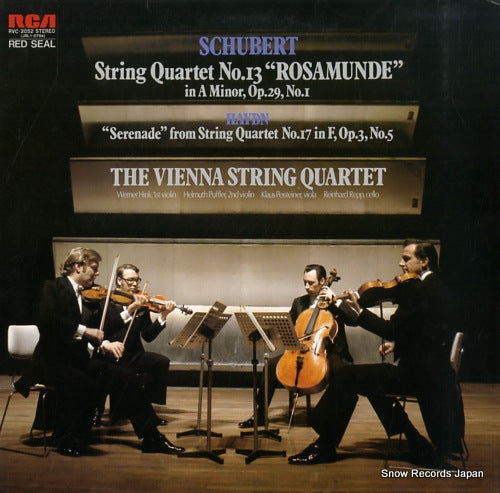VIENNA STRING QUARTET, THE schubert; string quartet no.13 "rosamunde" RVC-2052