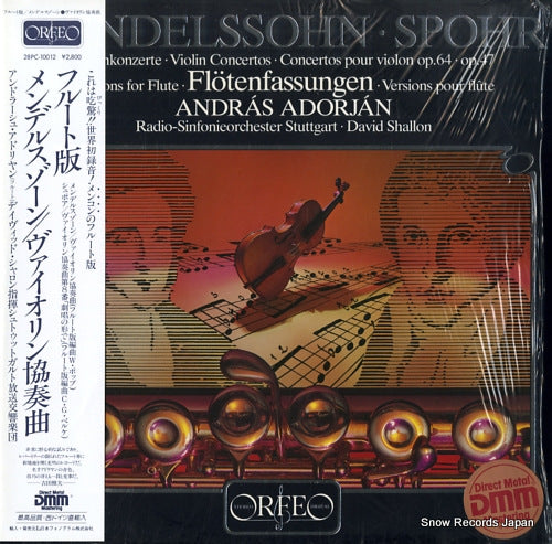 ADORJAN, ANDRAS mendelssohn; violin concertos versions for flute 28PC-10012 / S046831A