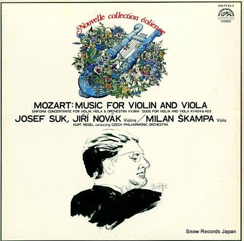 SUK, JOSEF mozart; music for violin and viola OW-7733-S