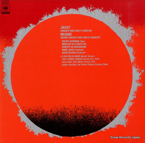 ENTREMONT, PHILIPPE jolivet; concerto pour piano et orchestre 25AC192