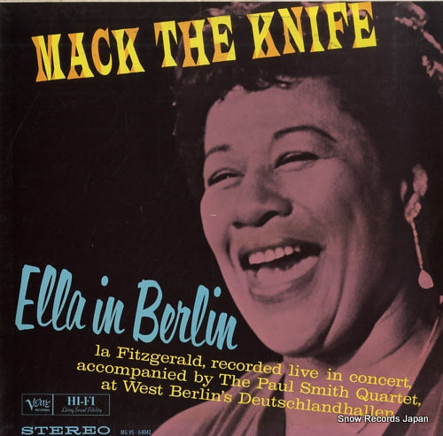 FITZGERALD, ELLA mack the knife - ella in berlin MGVS-64041