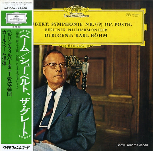 BOHM, KARL schubert; symphony nr.7(9) op. posth. MG2006