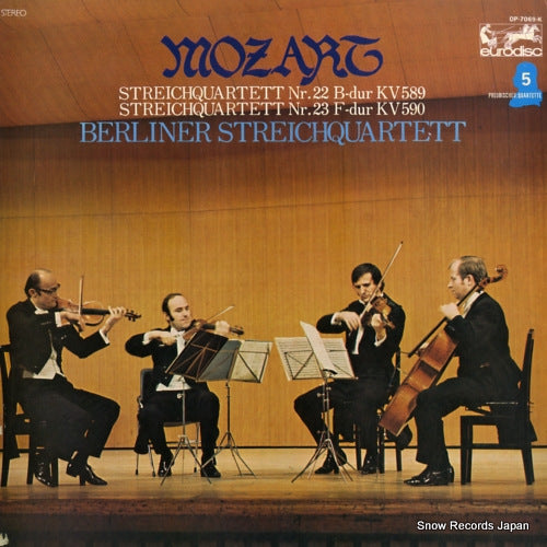 BERLINER STREICHQUARTETT mozart; streichquartett nr.22 OP-7069-K